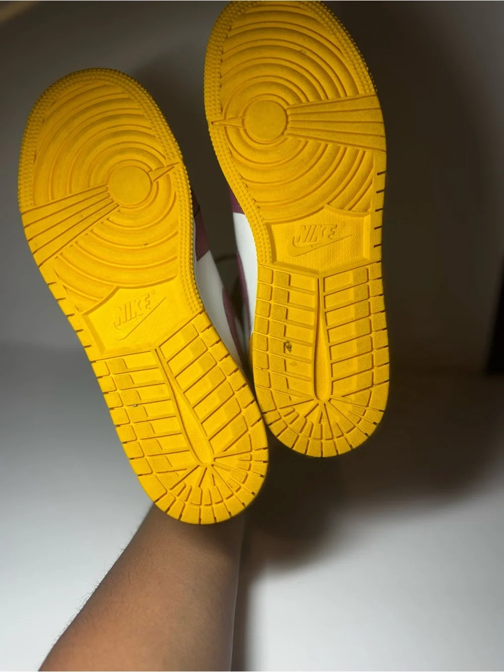 Boys Jordan High-Top Sneakers- Purple, Yellow, White💛 used but great condition!